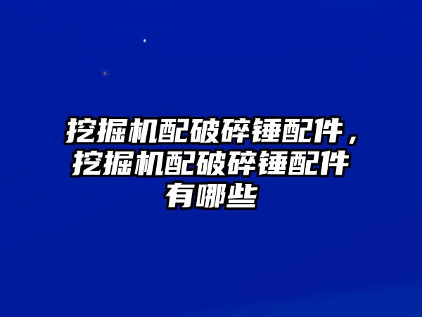 挖掘機(jī)配破碎錘配件，挖掘機(jī)配破碎錘配件有哪些