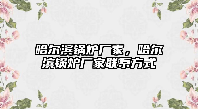 哈爾濱鍋爐廠家，哈爾濱鍋爐廠家聯(lián)系方式