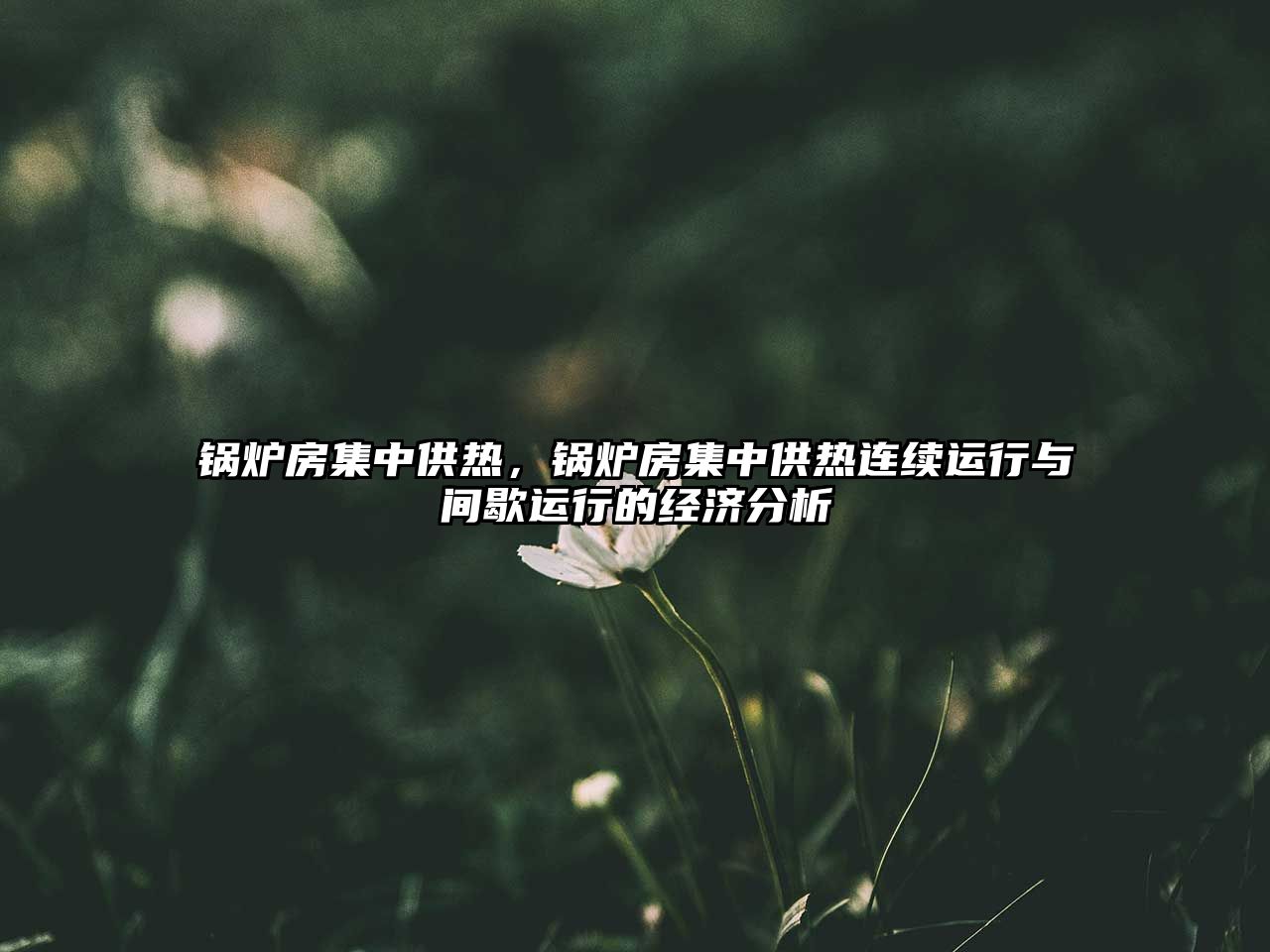 鍋爐房集中供熱，鍋爐房集中供熱連續(xù)運(yùn)行與間歇運(yùn)行的經(jīng)濟(jì)分析