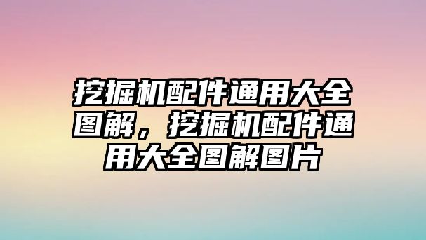 挖掘機(jī)配件通用大全圖解，挖掘機(jī)配件通用大全圖解圖片