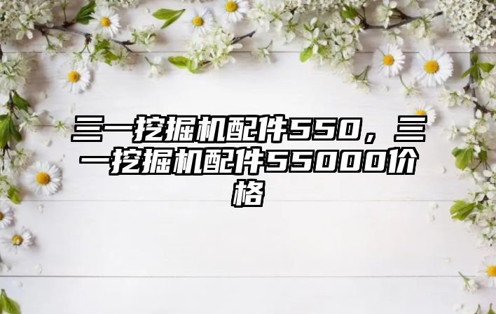 三一挖掘機配件550，三一挖掘機配件55000價格