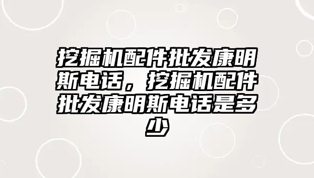 挖掘機配件批發(fā)康明斯電話，挖掘機配件批發(fā)康明斯電話是多少