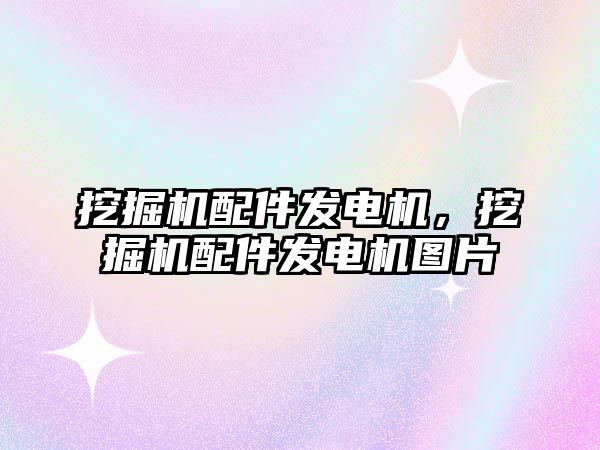 挖掘機配件發(fā)電機，挖掘機配件發(fā)電機圖片