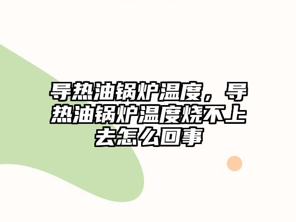 導(dǎo)熱油鍋爐溫度，導(dǎo)熱油鍋爐溫度燒不上去怎么回事