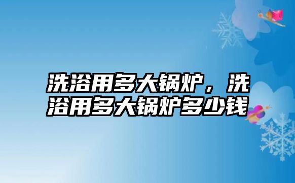 洗浴用多大鍋爐，洗浴用多大鍋爐多少錢