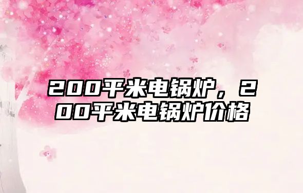 200平米電鍋爐，200平米電鍋爐價(jià)格