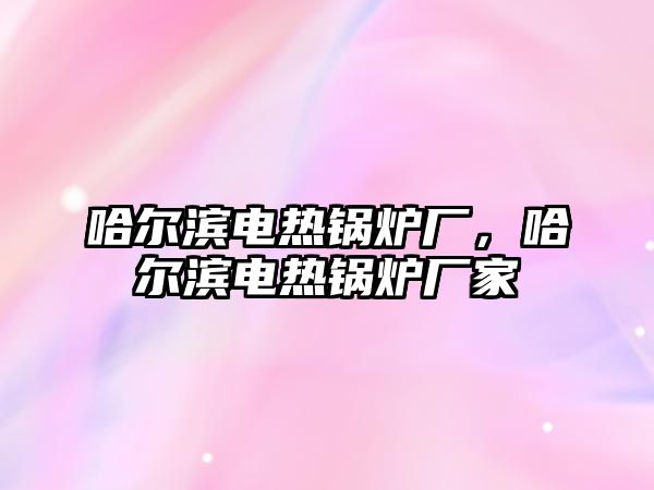 哈爾濱電熱鍋爐廠，哈爾濱電熱鍋爐廠家