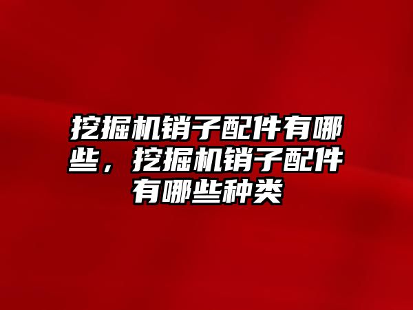 挖掘機銷子配件有哪些，挖掘機銷子配件有哪些種類