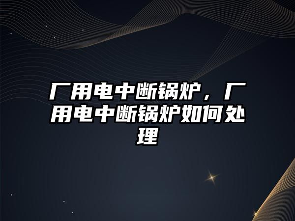 廠用電中斷鍋爐，廠用電中斷鍋爐如何處理