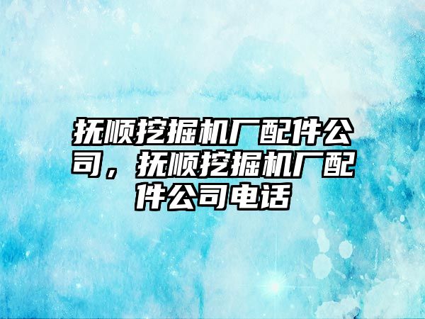 撫順挖掘機廠配件公司，撫順挖掘機廠配件公司電話