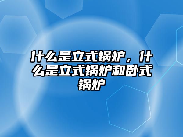 什么是立式鍋爐，什么是立式鍋爐和臥式鍋爐