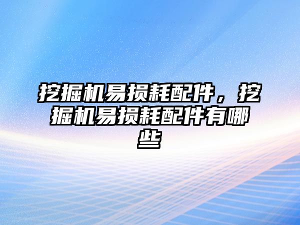 挖掘機(jī)易損耗配件，挖掘機(jī)易損耗配件有哪些