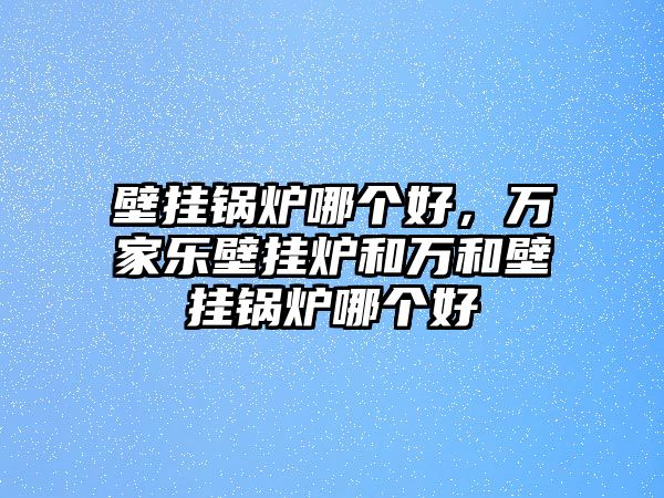 壁掛鍋爐哪個好，萬家樂壁掛爐和萬和壁掛鍋爐哪個好