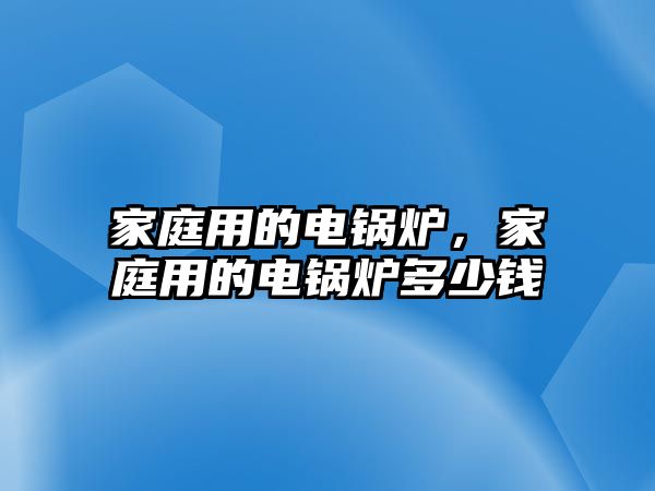 家庭用的電鍋爐，家庭用的電鍋爐多少錢