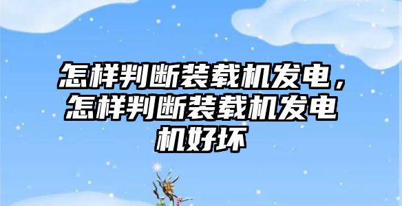 怎樣判斷裝載機(jī)發(fā)電，怎樣判斷裝載機(jī)發(fā)電機(jī)好壞