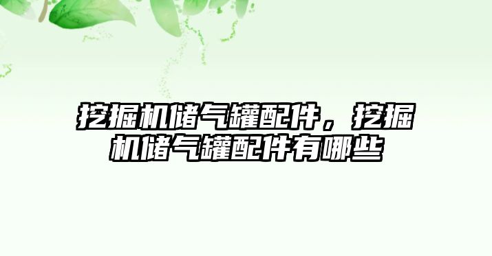 挖掘機儲氣罐配件，挖掘機儲氣罐配件有哪些