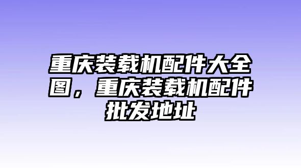 重慶裝載機配件大全圖，重慶裝載機配件批發(fā)地址