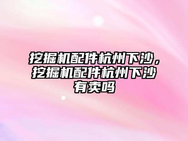 挖掘機配件杭州下沙，挖掘機配件杭州下沙有賣嗎