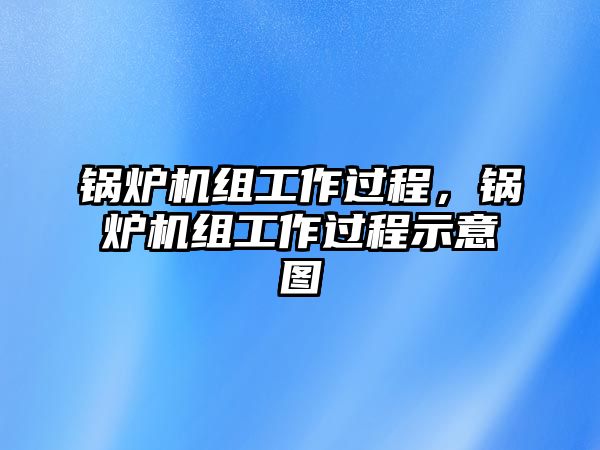 鍋爐機(jī)組工作過程，鍋爐機(jī)組工作過程示意圖