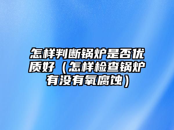 怎樣判斷鍋爐是否優(yōu)質(zhì)好（怎樣檢查鍋爐有沒(méi)有氧腐蝕）