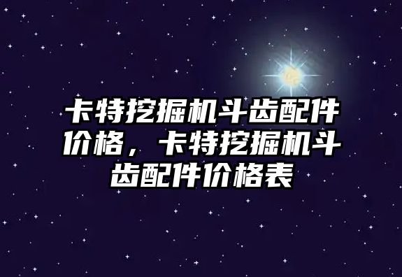 卡特挖掘機斗齒配件價格，卡特挖掘機斗齒配件價格表