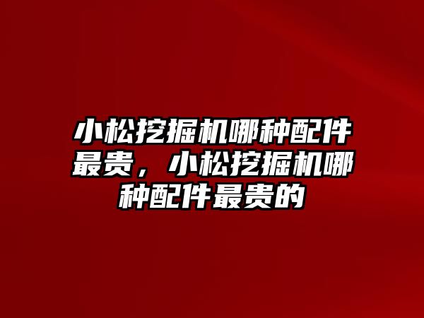 小松挖掘機哪種配件最貴，小松挖掘機哪種配件最貴的