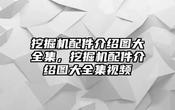 挖掘機(jī)配件介紹圖大全集，挖掘機(jī)配件介紹圖大全集視頻