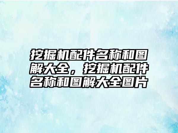 挖掘機配件名稱和圖解大全，挖掘機配件名稱和圖解大全圖片