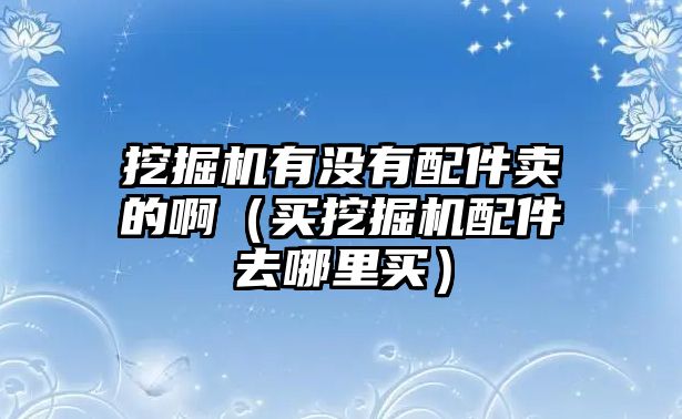 挖掘機有沒有配件賣的?。ㄙI挖掘機配件去哪里買）