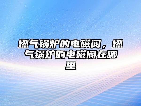 燃氣鍋爐的電磁閥，燃氣鍋爐的電磁閥在哪里