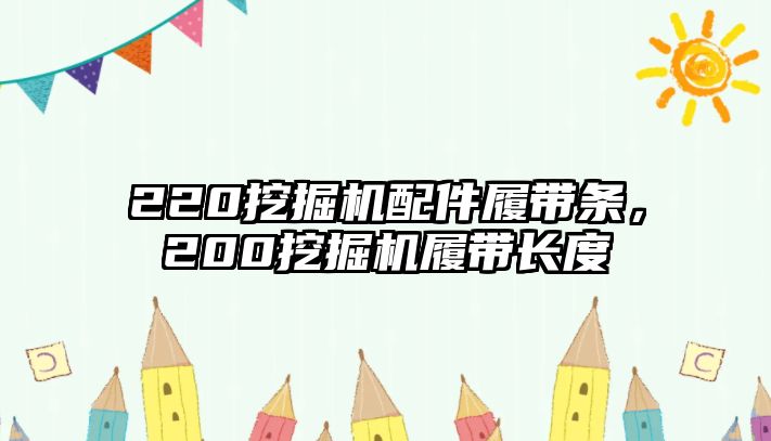 220挖掘機配件履帶條，200挖掘機履帶長度