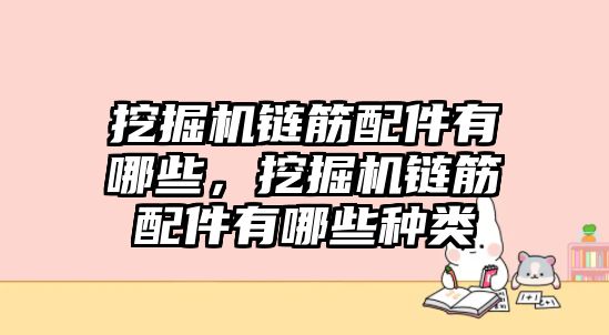 挖掘機鏈筋配件有哪些，挖掘機鏈筋配件有哪些種類