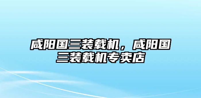 咸陽(yáng)國(guó)三裝載機(jī)，咸陽(yáng)國(guó)三裝載機(jī)專賣店