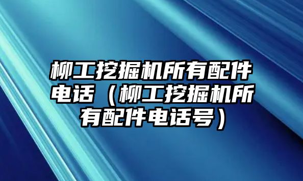 柳工挖掘機所有配件電話（柳工挖掘機所有配件電話號）