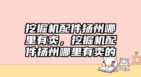 挖掘機配件揚州哪里有賣，挖掘機配件揚州哪里有賣的