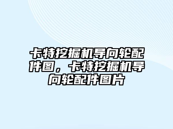 卡特挖掘機導向輪配件圖，卡特挖掘機導向輪配件圖片