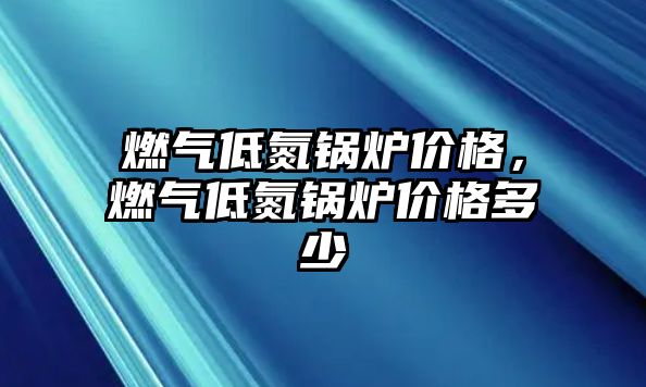 燃氣低氮鍋爐價格，燃氣低氮鍋爐價格多少