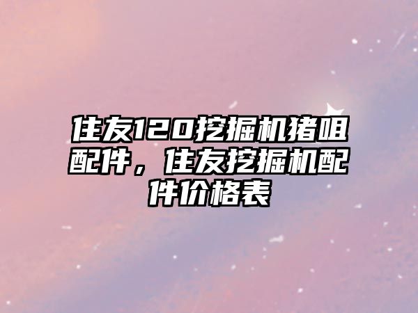 住友120挖掘機(jī)豬咀配件，住友挖掘機(jī)配件價(jià)格表