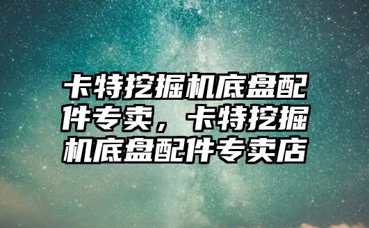 卡特挖掘機底盤配件專賣，卡特挖掘機底盤配件專賣店