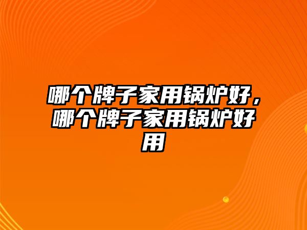 哪個(gè)牌子家用鍋爐好，哪個(gè)牌子家用鍋爐好用