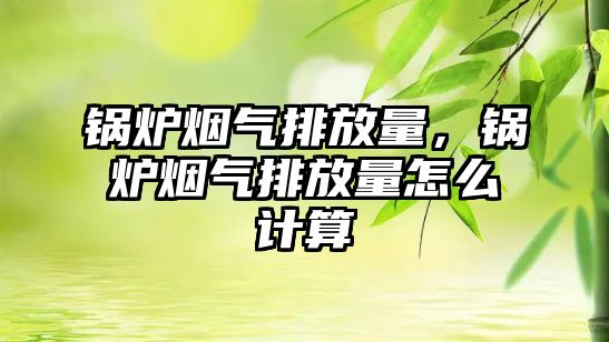 鍋爐煙氣排放量，鍋爐煙氣排放量怎么計(jì)算