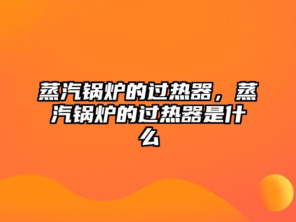 蒸汽鍋爐的過熱器，蒸汽鍋爐的過熱器是什么