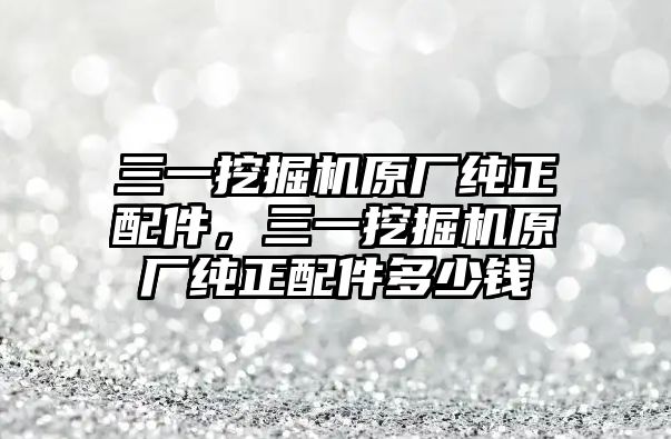 三一挖掘機(jī)原廠純正配件，三一挖掘機(jī)原廠純正配件多少錢