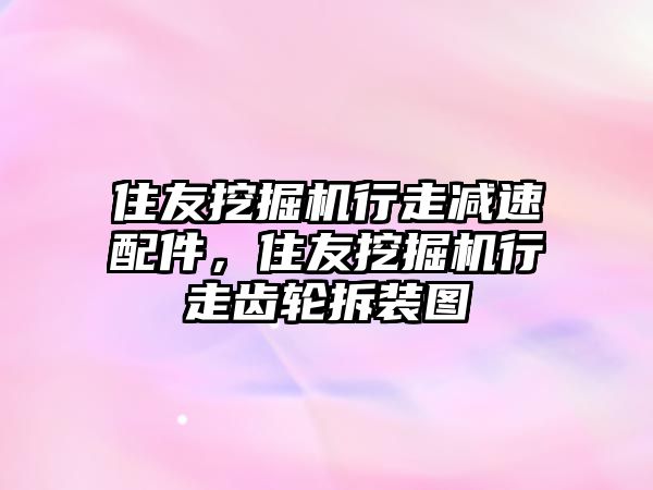 住友挖掘機行走減速配件，住友挖掘機行走齒輪拆裝圖