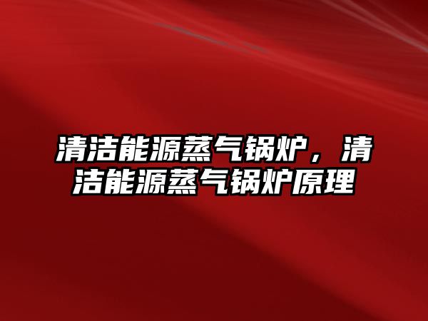 清潔能源蒸氣鍋爐，清潔能源蒸氣鍋爐原理