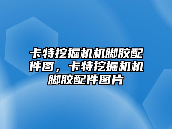 卡特挖掘機機腳膠配件圖，卡特挖掘機機腳膠配件圖片