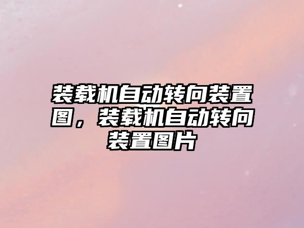 裝載機自動轉(zhuǎn)向裝置圖，裝載機自動轉(zhuǎn)向裝置圖片