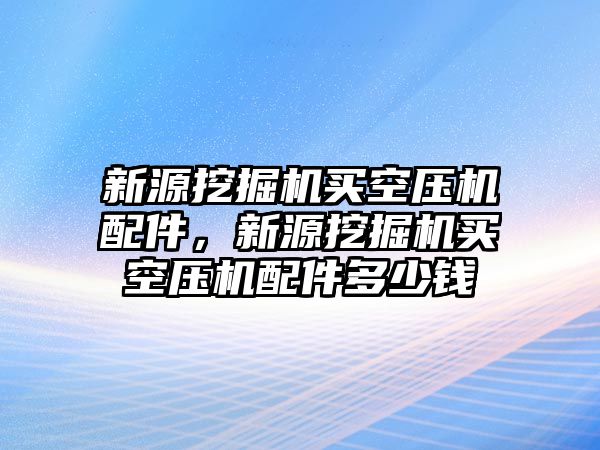 新源挖掘機(jī)買空壓機(jī)配件，新源挖掘機(jī)買空壓機(jī)配件多少錢