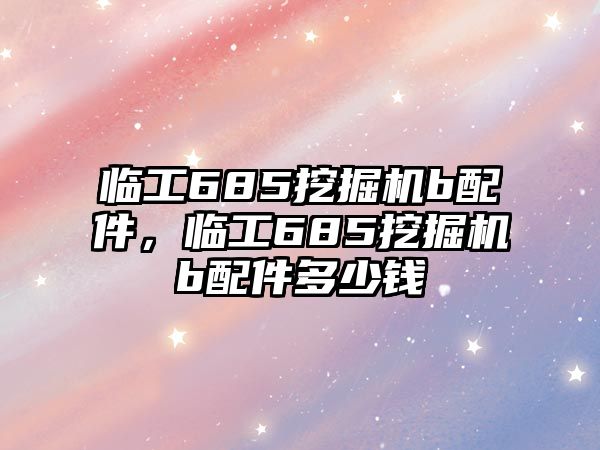 臨工685挖掘機b配件，臨工685挖掘機b配件多少錢