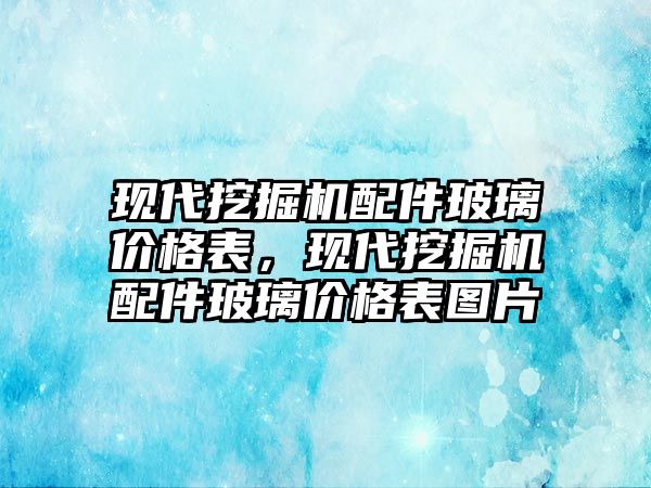 現(xiàn)代挖掘機配件玻璃價格表，現(xiàn)代挖掘機配件玻璃價格表圖片